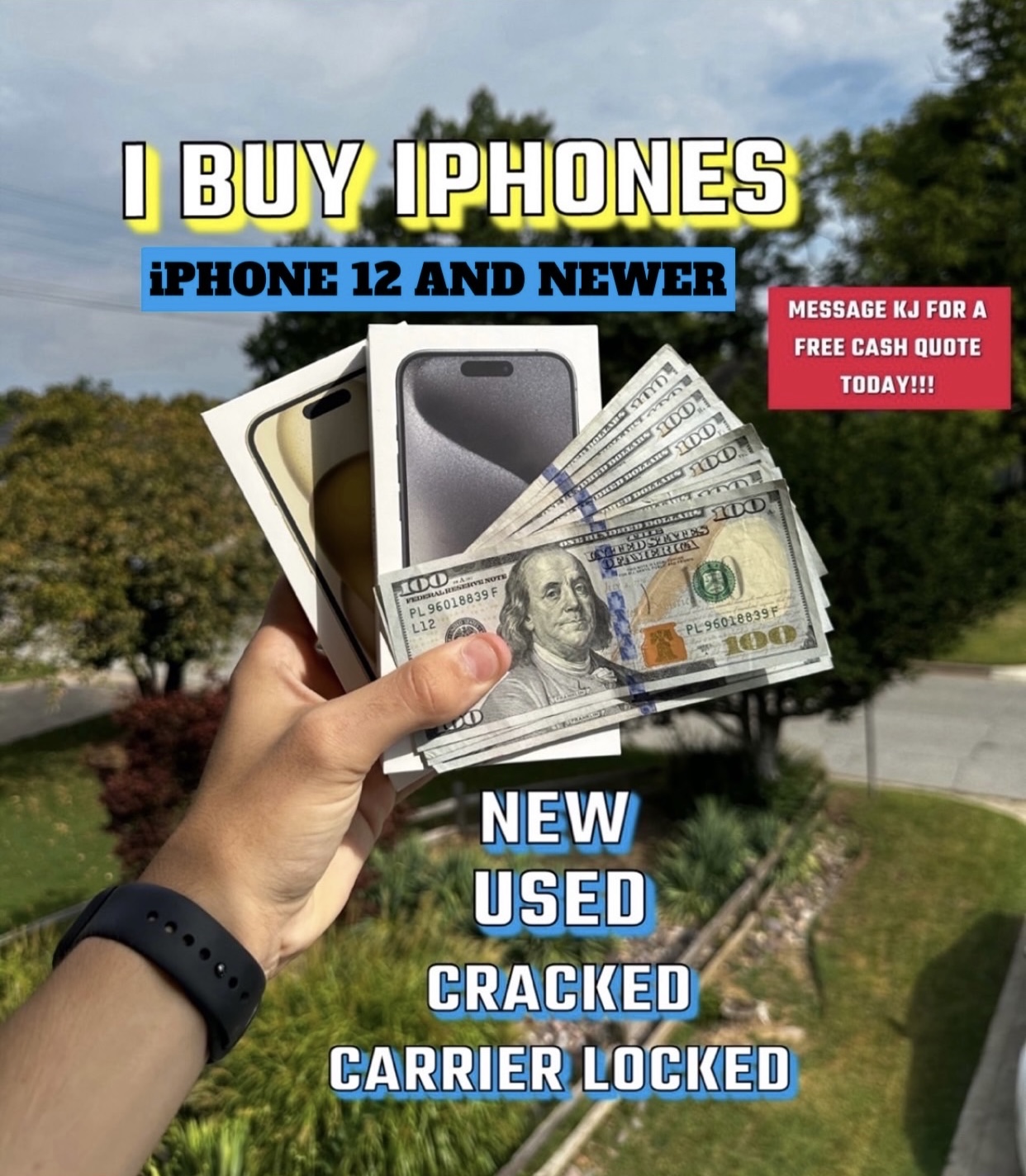 KJ Wireless — Cash and iPhones held up, we buy iPhones in Tulsa