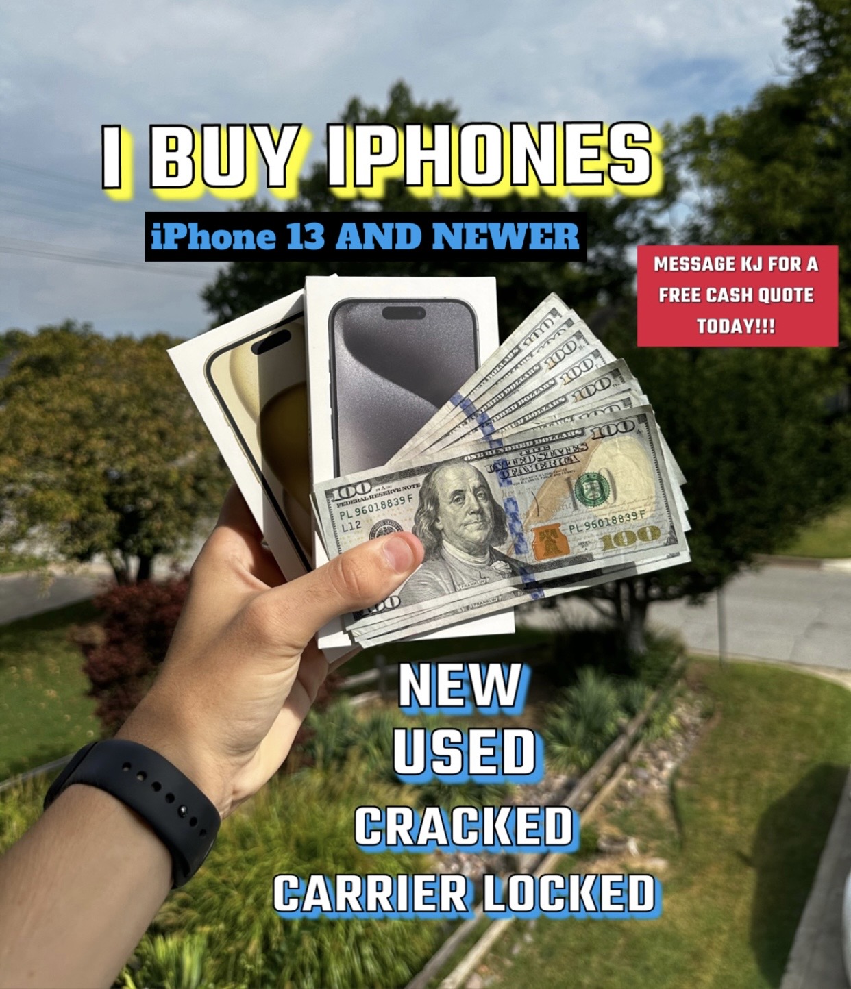 KJ Wireless — Cash and iPhones held up, we buy iPhones in Tulsa